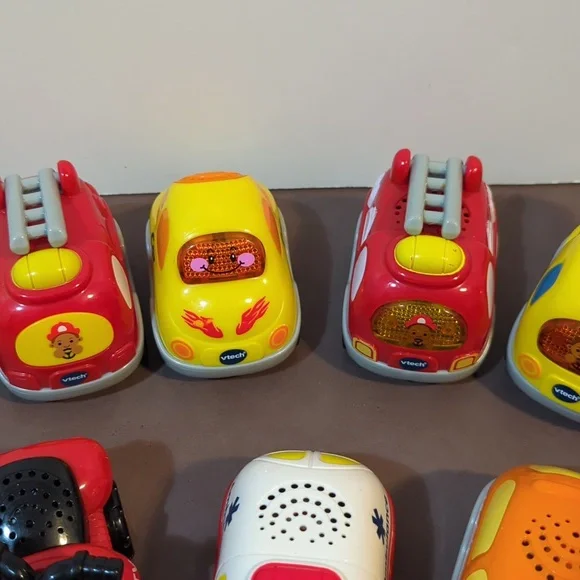 VTech automobiles vehicles ATV race car fire truck ambulance school bus mixer - Picture 6 of 11